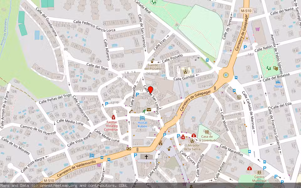 Mapa de Subasta Inmueble (Vivienda) en Colmenarejo, Madrid