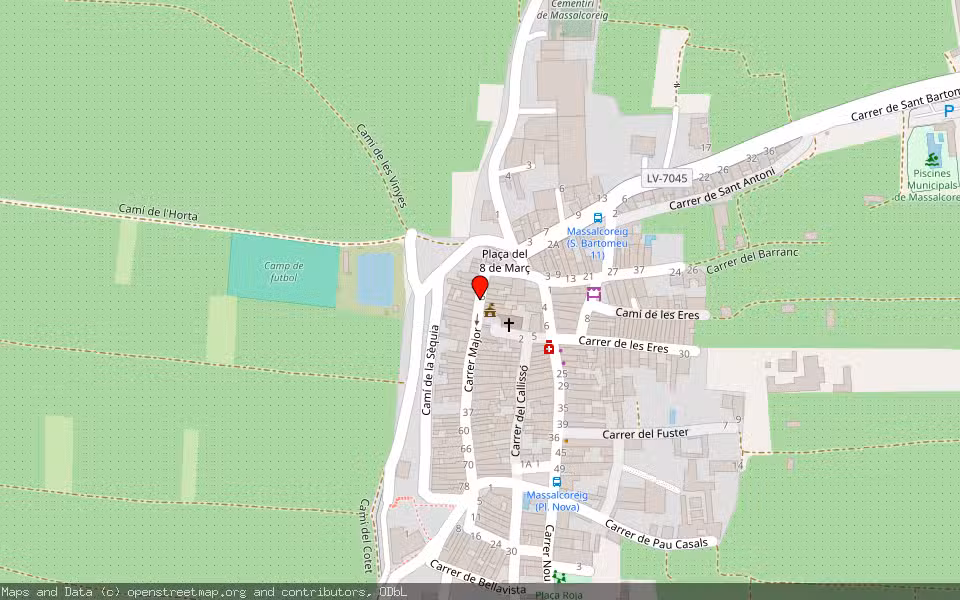Mapa de Subasta Inmueble (Solar) en Massalcoreig, Lleida