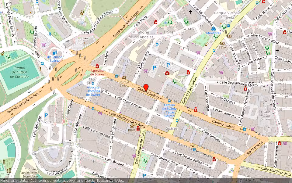 Mapa de Subasta Inmueble (Vivienda) en Malaga, Málaga