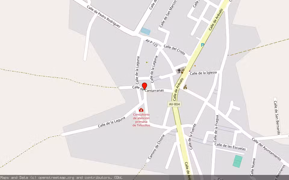 Mapa de Subasta Inmueble (Finca rústica) en Tiñosillos, Ávila
