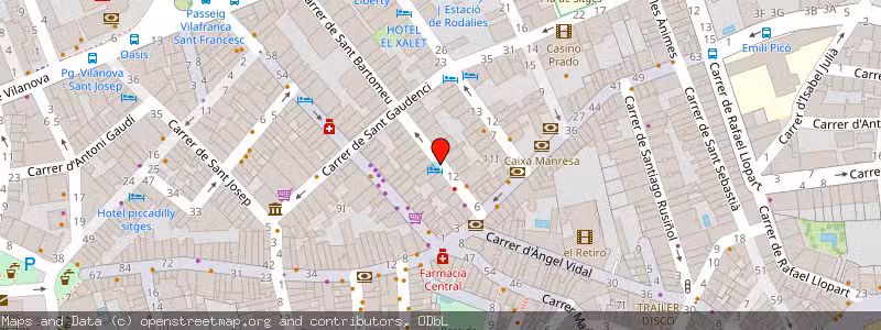 Mapa de Subasta de Inmueble (Vivienda) en Sitges, Barcelona 