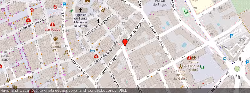 Mapa de Subasta de Inmueble (Vivienda) en Vilanova I La Geltru, Barcelona 