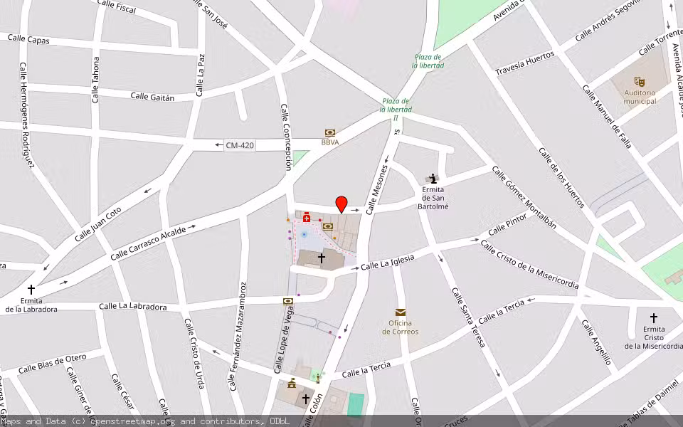 Mapa de Subasta Inmueble (Otros) en Herencia, Ciudad Real