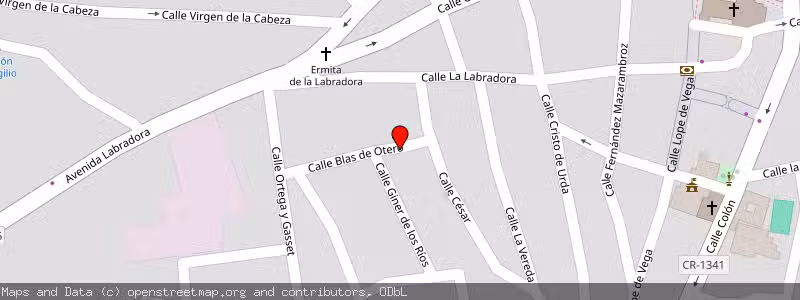 Mapa de Subasta de Inmueble (Garaje) en Fuengirola, Ciudad Real 