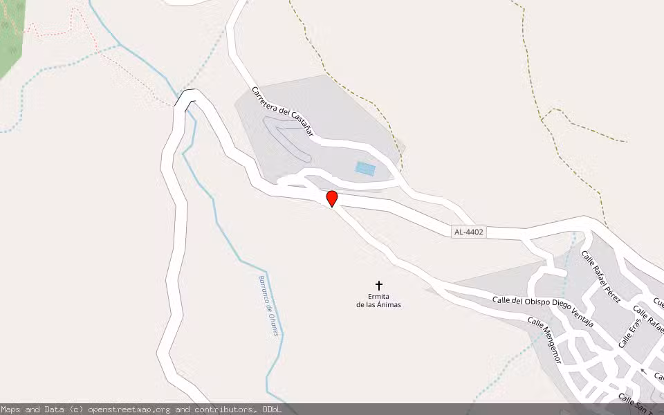 Mapa de Subasta Inmueble (Finca rústica) en Ohanes, Almería