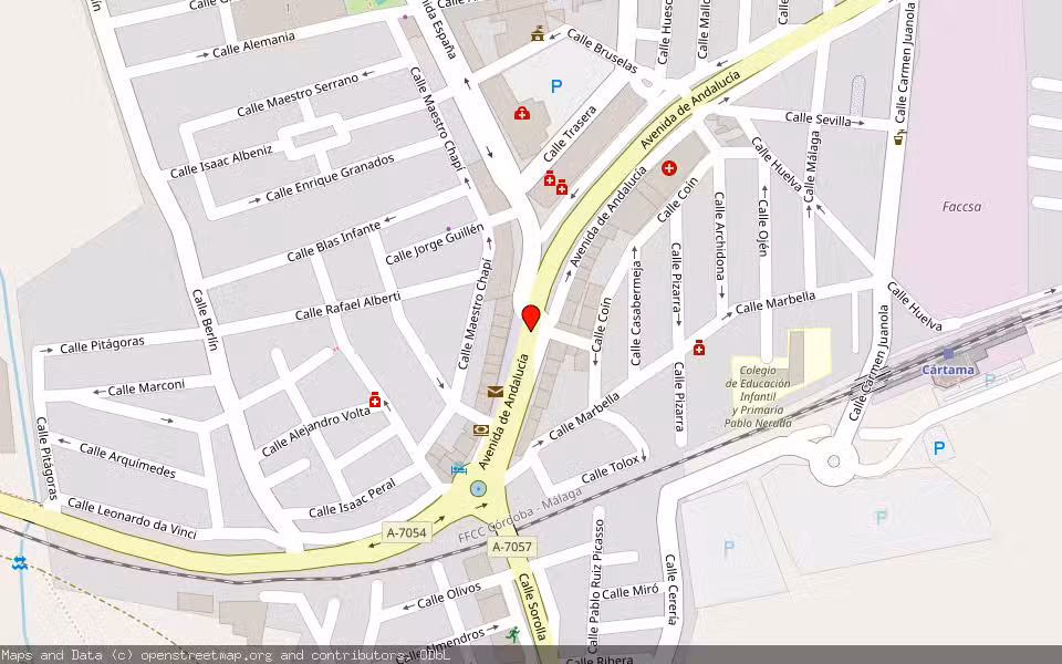 Mapa de Subasta Inmueble (Local comercial) en Cartama, Málaga
