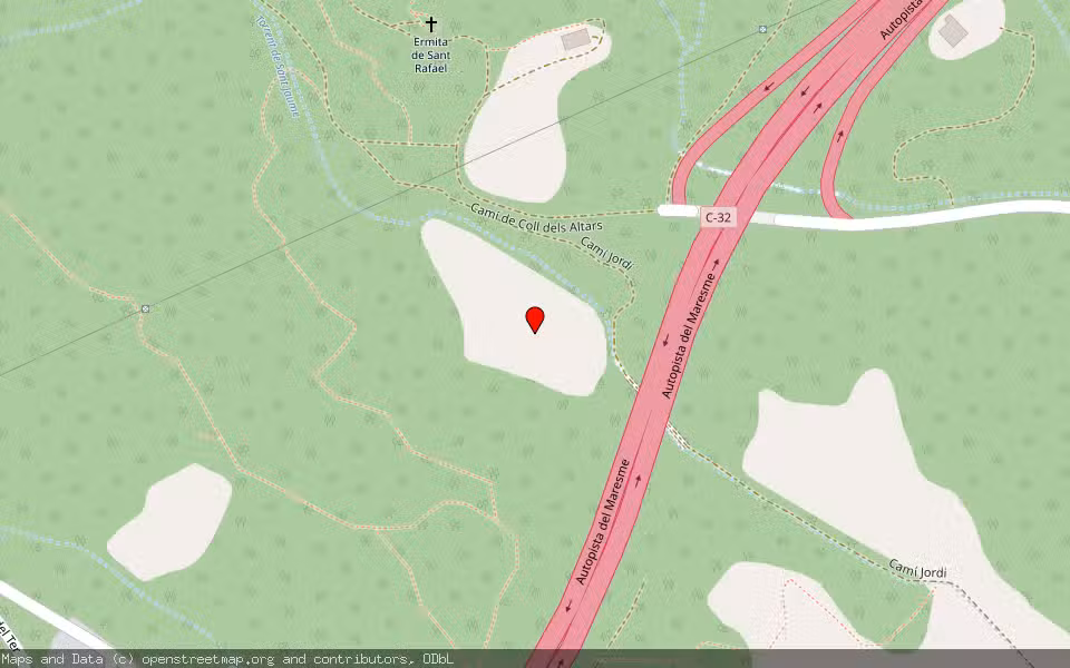 Mapa de Subasta Inmueble (Finca rústica) en Pineda De Mar, Barcelona
