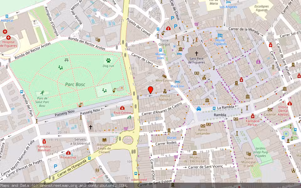 Mapa de Subasta Inmueble (Vivienda) en Figueres, Girona