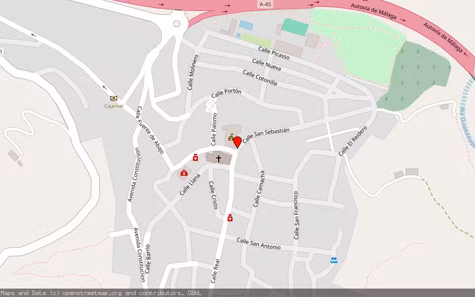 Mapa de Subasta Inmueble (Finca rústica) en Casabermeja, Málaga