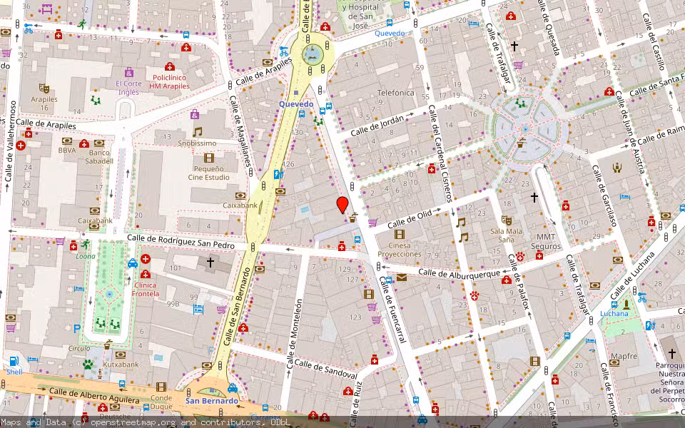 Mapa de Subasta Inmueble (Vivienda) en Madrid
