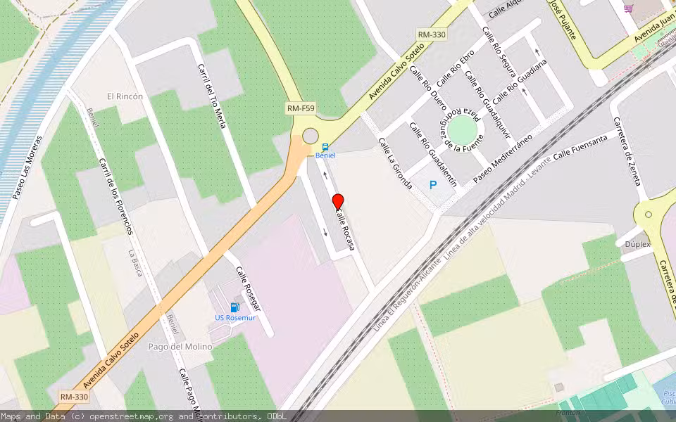 Mapa de Subasta Inmueble (Vivienda) en Beniel, Murcia