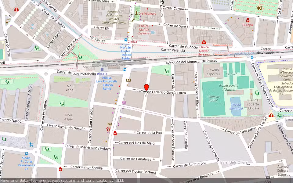 Mapa de Subasta Inmueble (Vivienda) en Aldaia, Valencia/València