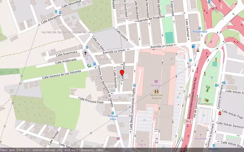 Mapa de Subasta Inmueble (Vivienda) en La Laguna, Santa Cruz de Tenerife