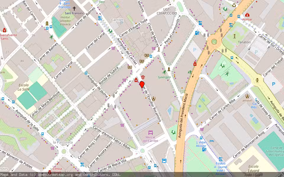 Mapa de Subasta Inmueble (Vivienda) en Reus, Tarragona