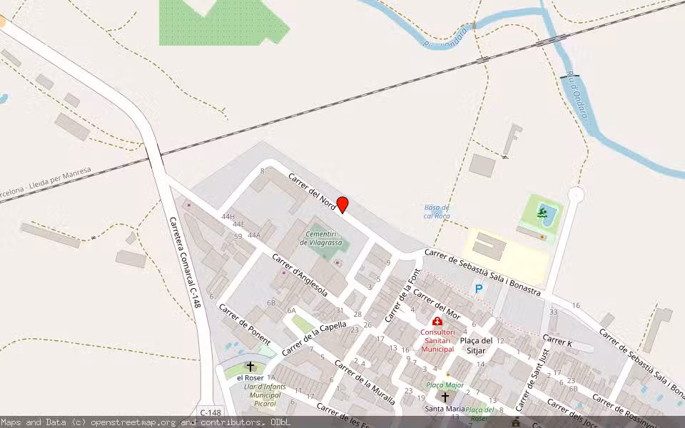 Mapa de Subasta Inmueble (Vivienda) en Vilagrassa, Lleida