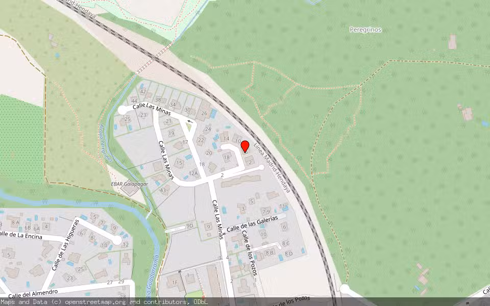 Mapa de Subasta Inmueble (Vivienda) en Galapagar, Madrid