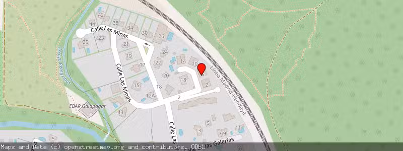 Mapa de Subasta de Inmueble (Vivienda) en Galapagar, Madrid 
