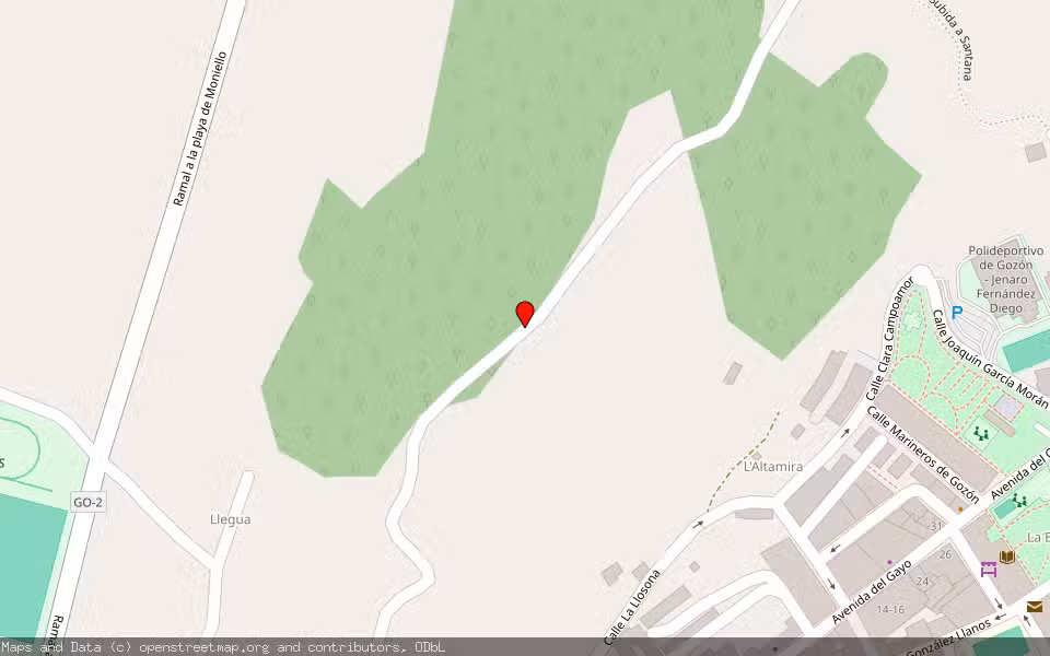 Mapa de Subasta Inmueble (Vivienda) en Luanco, Asturias