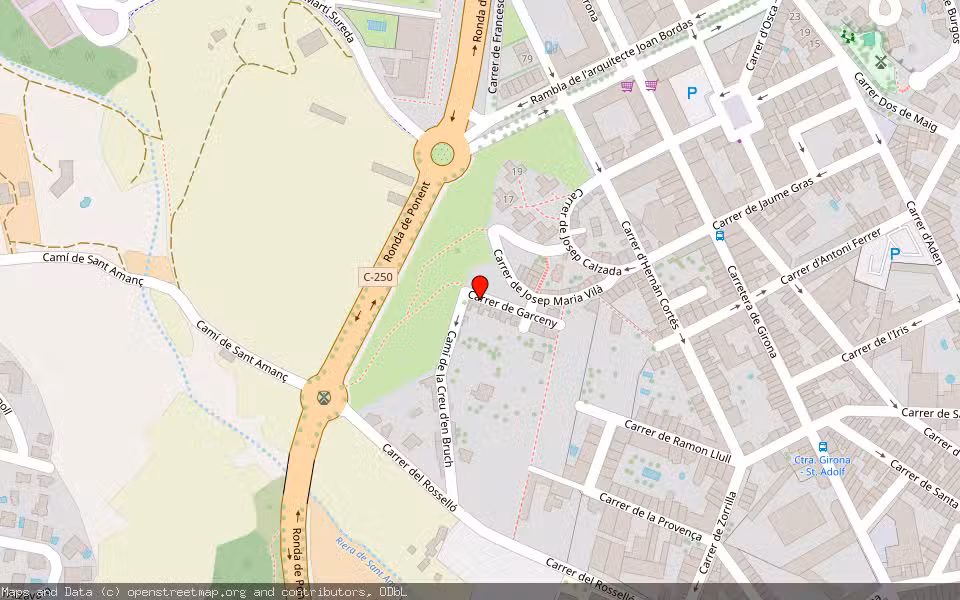 Mapa de Subasta Inmueble (Vivienda) en Sant Feliu De Guíxols, Girona