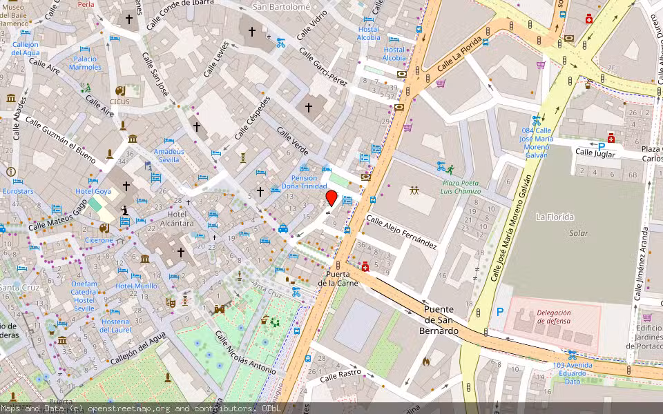 Mapa de Subasta Inmueble (Garaje) en Sevilla