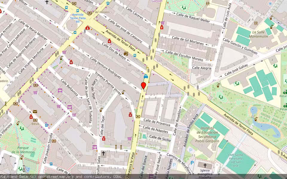 Mapa de Subasta Inmueble (Vivienda) en Zaragoza