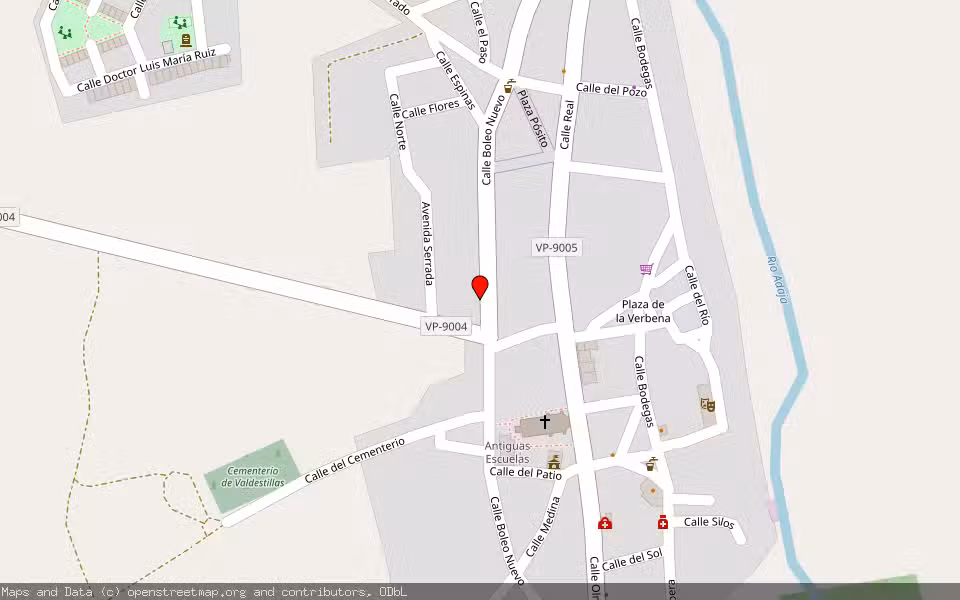 Mapa de Subasta Inmueble (Vivienda) en Valdestillas, Valladolid