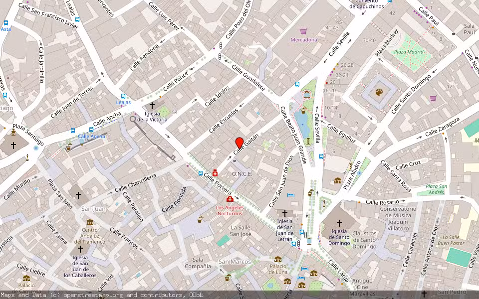 Mapa de Subasta Inmueble (Local comercial) en Jerez De La Frontera, Cádiz