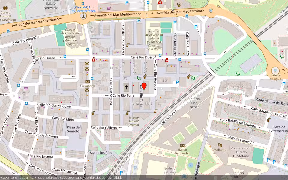 Mapa de Subasta Inmueble (Vivienda) en Leganes, Madrid