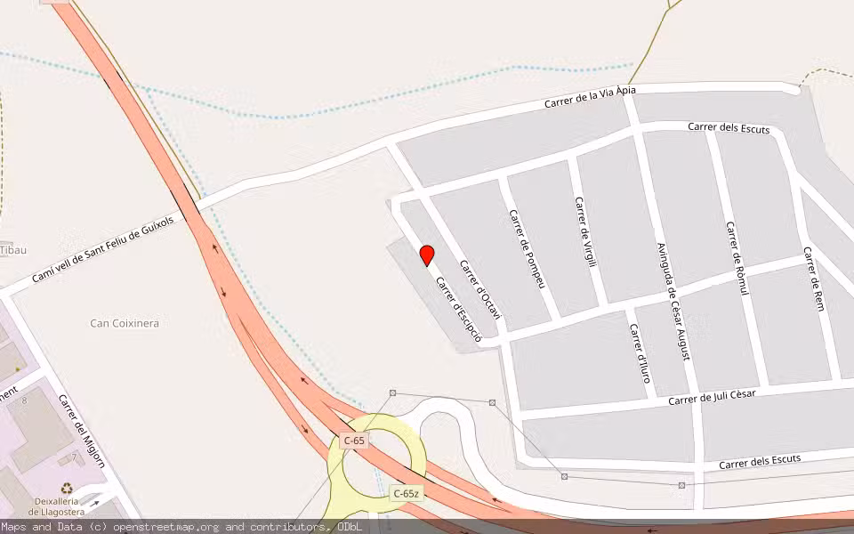 Mapa de Subasta Inmueble (Vivienda) en Llagostera, Girona