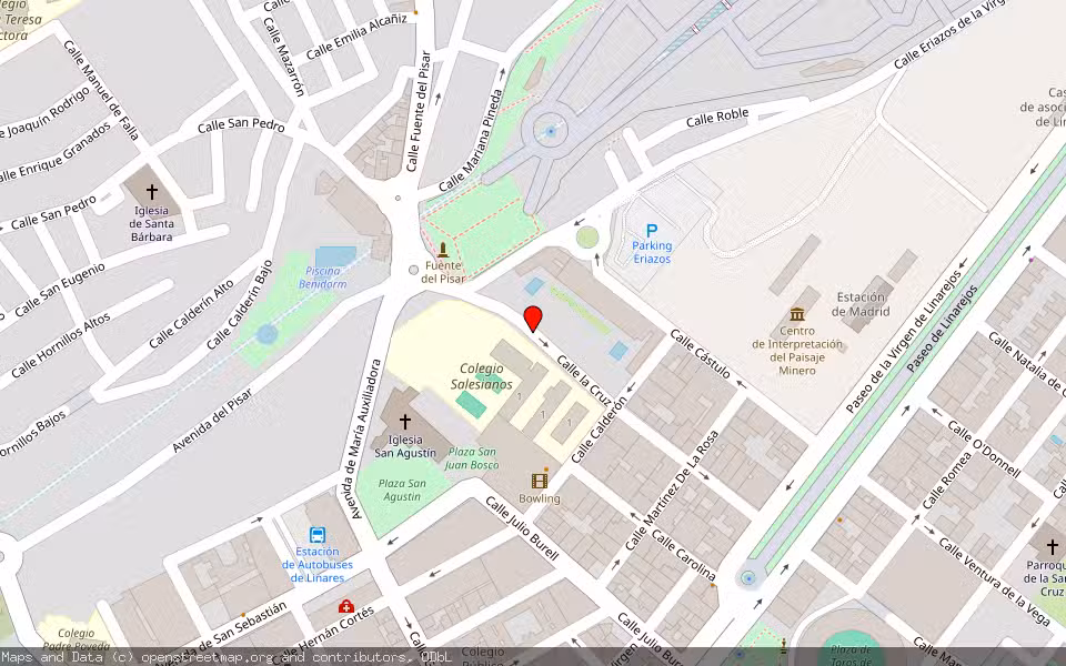 Mapa de Subasta Inmueble (Garaje) en Linares, Jaén
