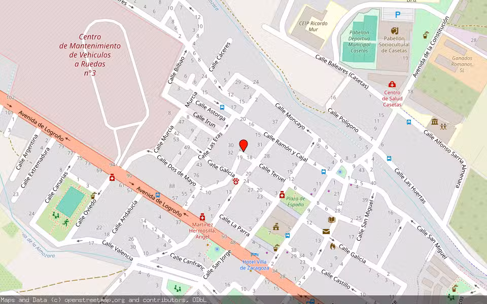 Mapa de Subasta Inmueble (Vivienda) en Zaragoza