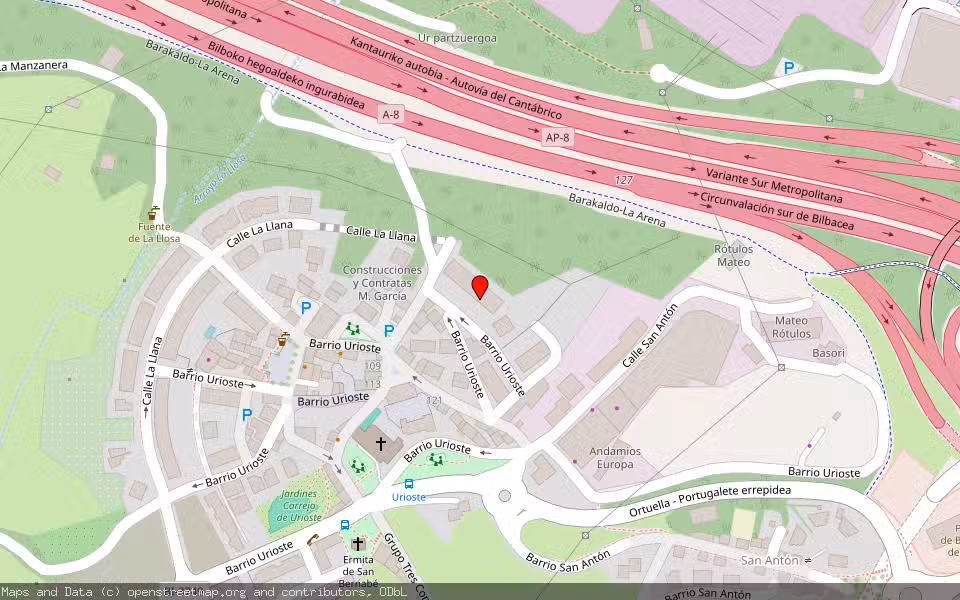 Mapa de Subasta Inmueble (Vivienda) en Ortuella, Bizkaia