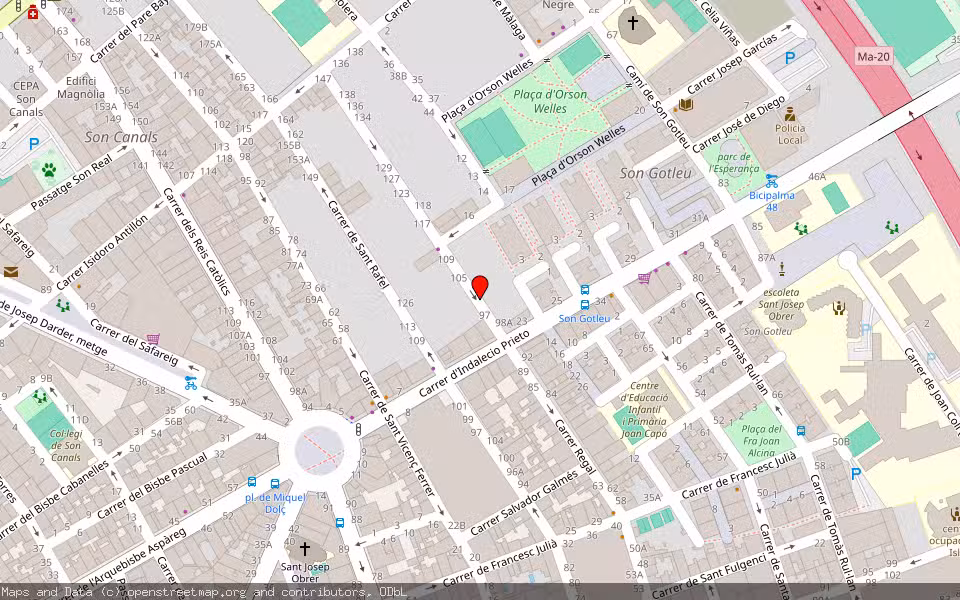 Mapa de Subasta Inmueble (Vivienda) en Palma, Illes Balears