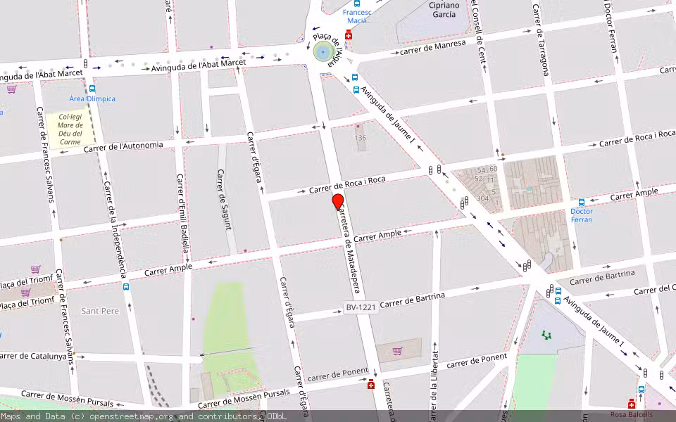 Mapa de Subasta Inmueble (Garaje) en Terrassa, Barcelona