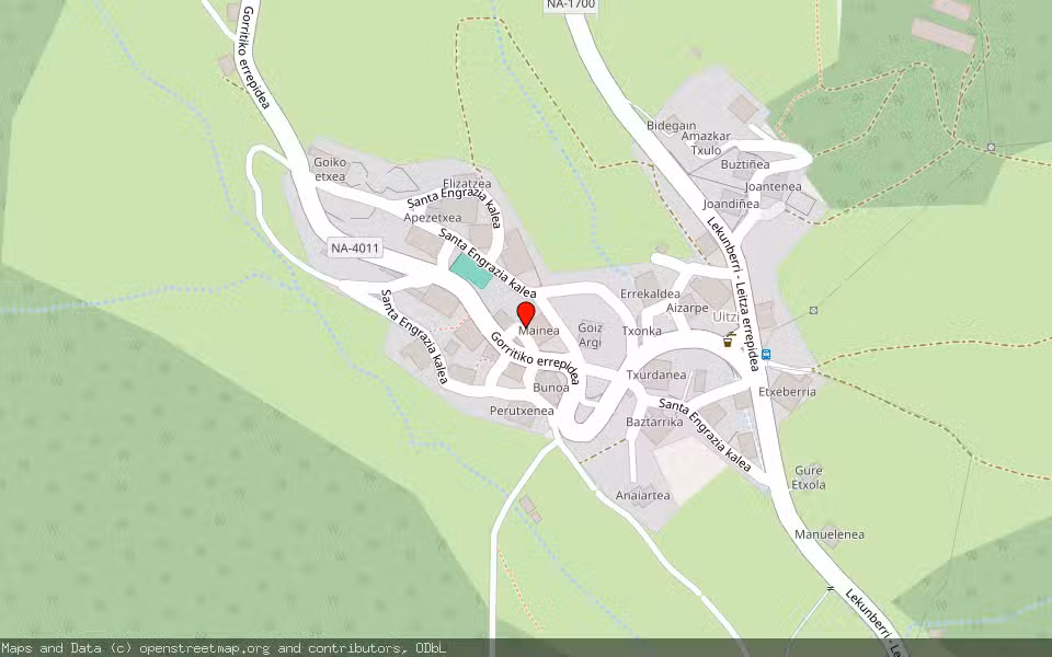 Mapa de Subasta Inmueble (Vivienda) en Uitzi, Navarra
