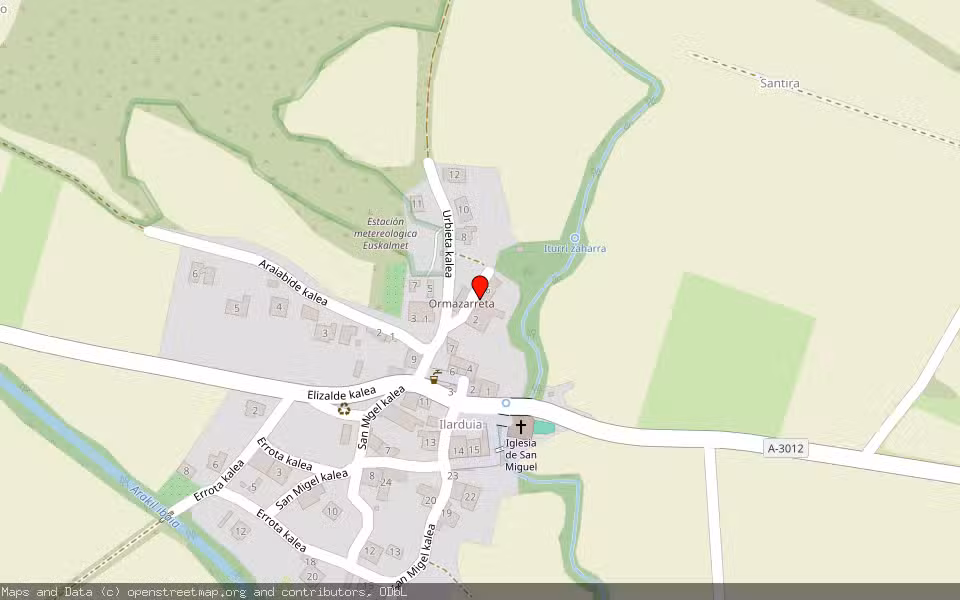 Mapa de Subasta Inmueble (Vivienda) en Ilarduya, Asparrena, Araba/Álava