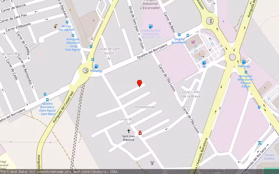 Mapa de Subasta Inmueble (Vivienda) en Castellon, Castellón/Castelló