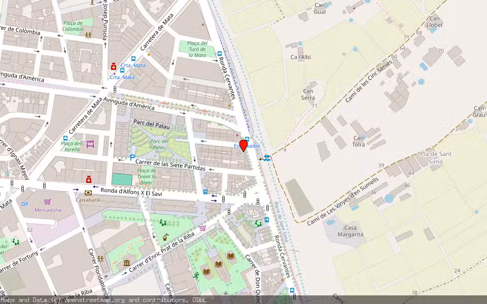Mapa de Subasta Inmueble (Vivienda) en Mataró, Barcelona