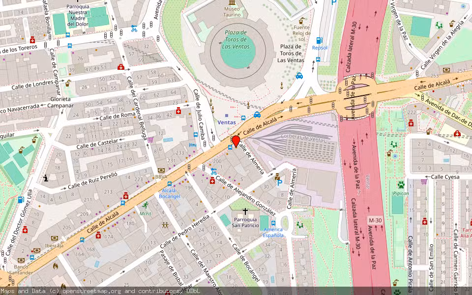 Mapa de Subasta Inmueble (Vivienda) en Madrid