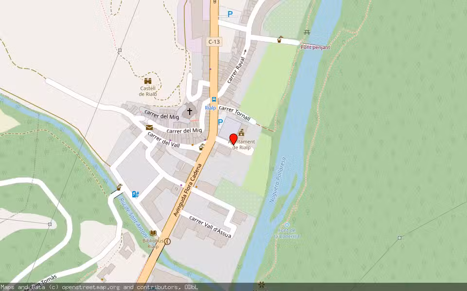 Mapa de Subasta Inmueble (Otros) en Rialp, Lleida