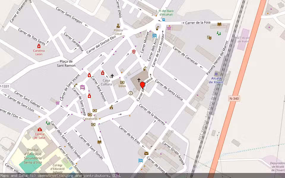 Mapa de Subasta Inmueble (Finca rústica) en Alcalà De Xivert, Castellón/Castelló