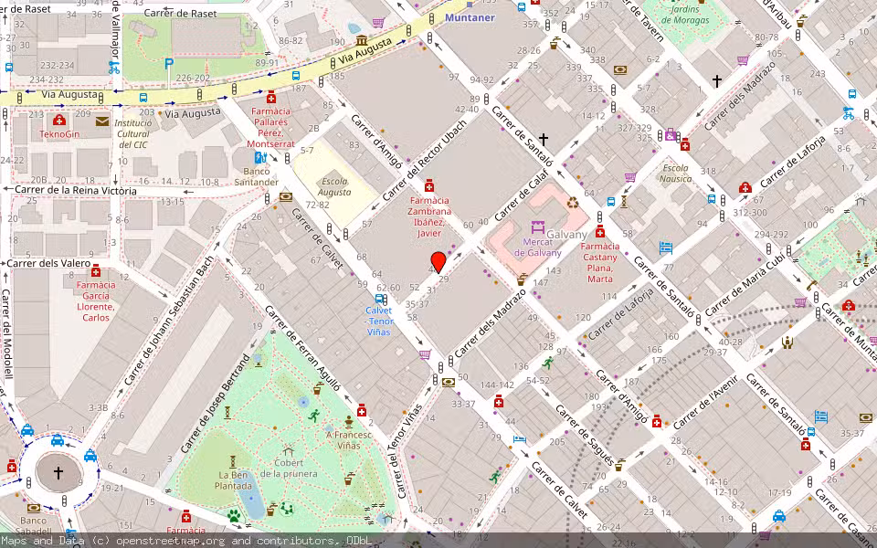 Mapa de Subasta Inmueble (Vivienda) en Barcelona