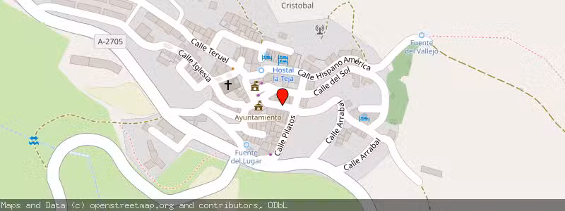 Mapa de Subasta de Inmueble (Vivienda) en Valdelinares, Teruel 