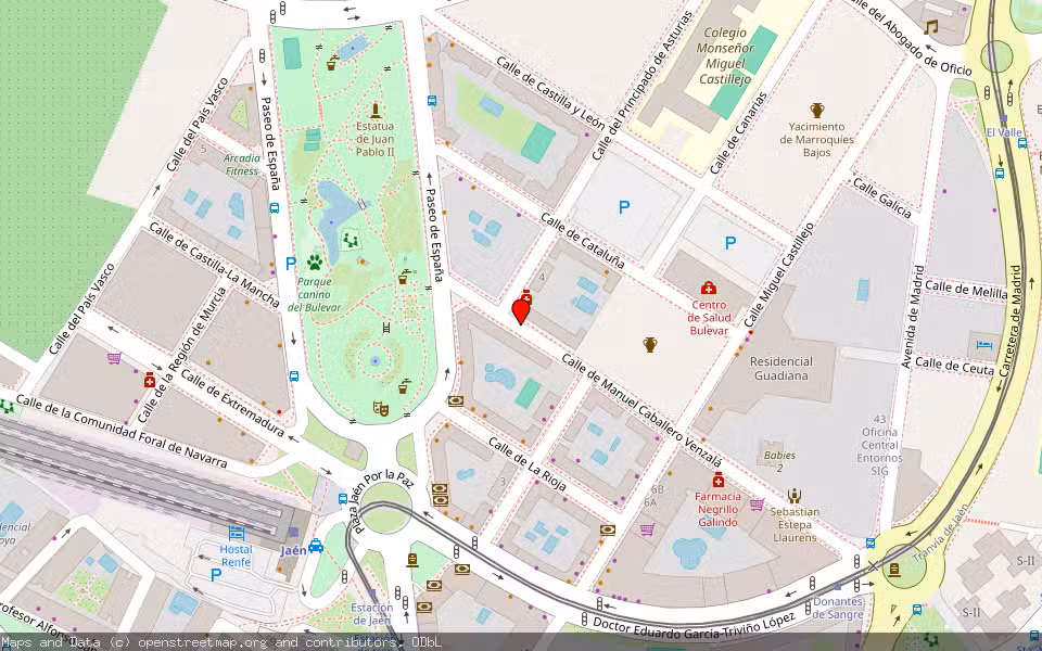Mapa de Subasta Inmueble (Trastero) en Jaen, Jaén
