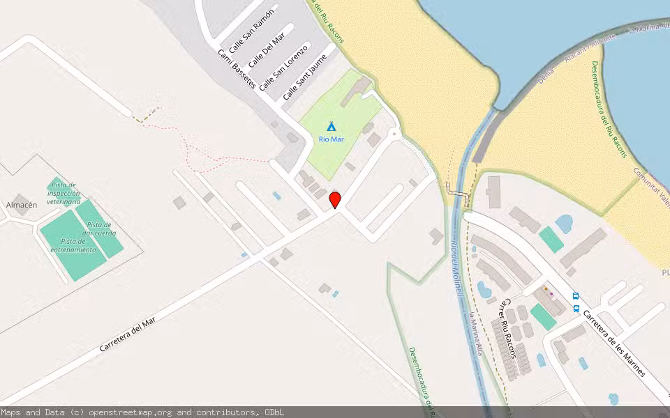 Mapa de Subasta Inmueble (Otros) en Oliva, Valencia/València