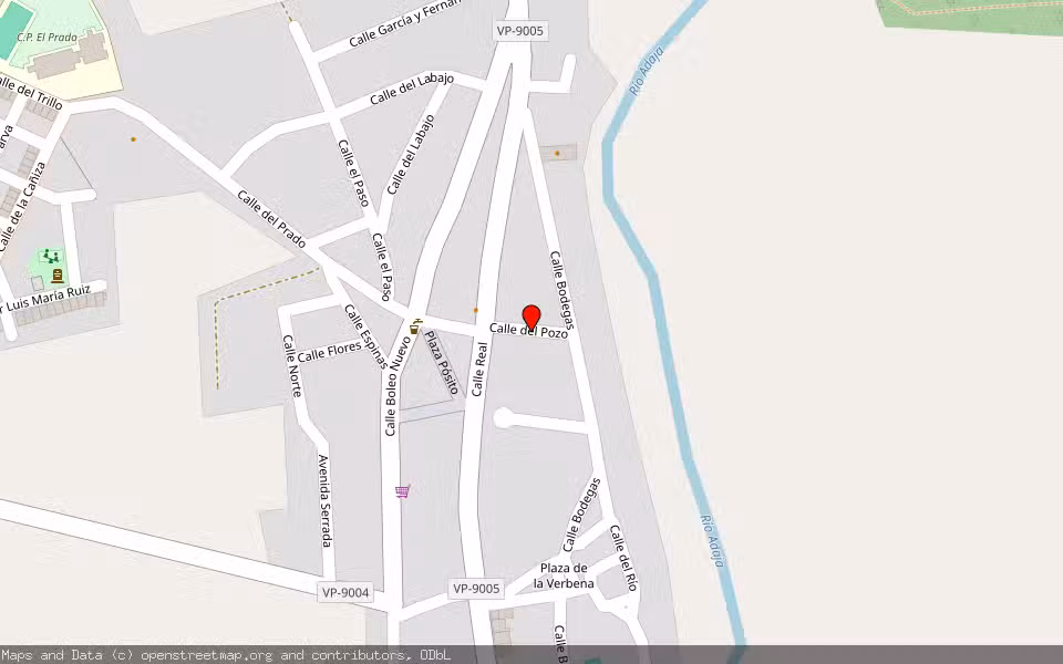 Mapa de Subasta Inmueble (Nave industrial) en Valdestillas, Valladolid