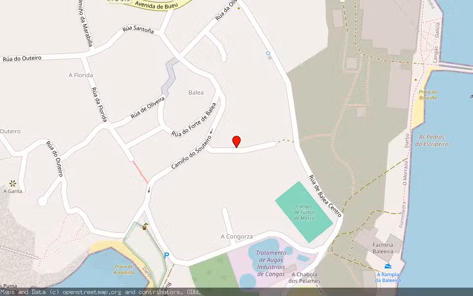 Mapa de Subasta Inmueble (Vivienda) en Cangas, Pontevedra
