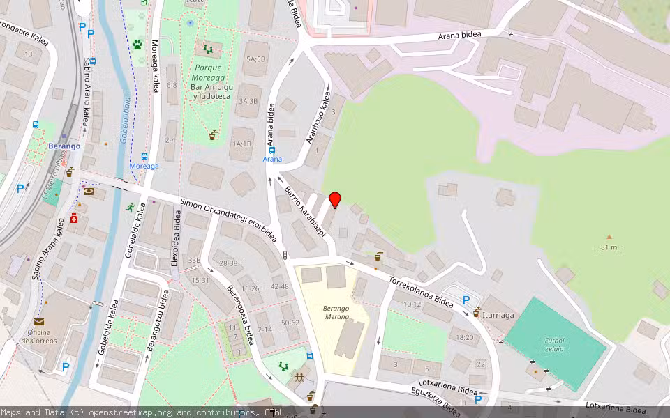 Mapa de Subasta Inmueble (Otros) en Berango, Bizkaia