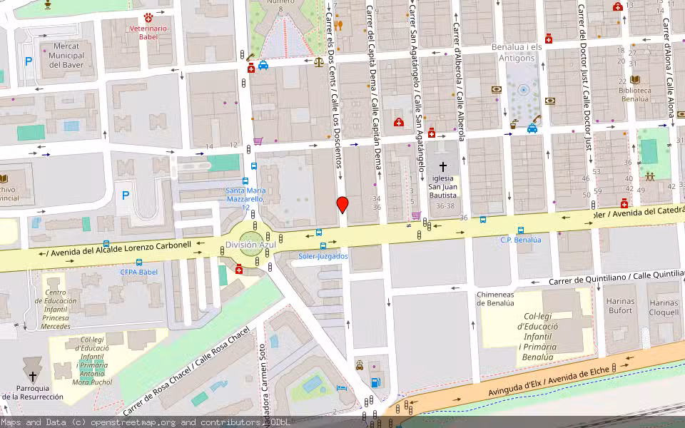 Mapa de Subasta Inmueble (Vivienda) en Alicante, Alicante/Alacant