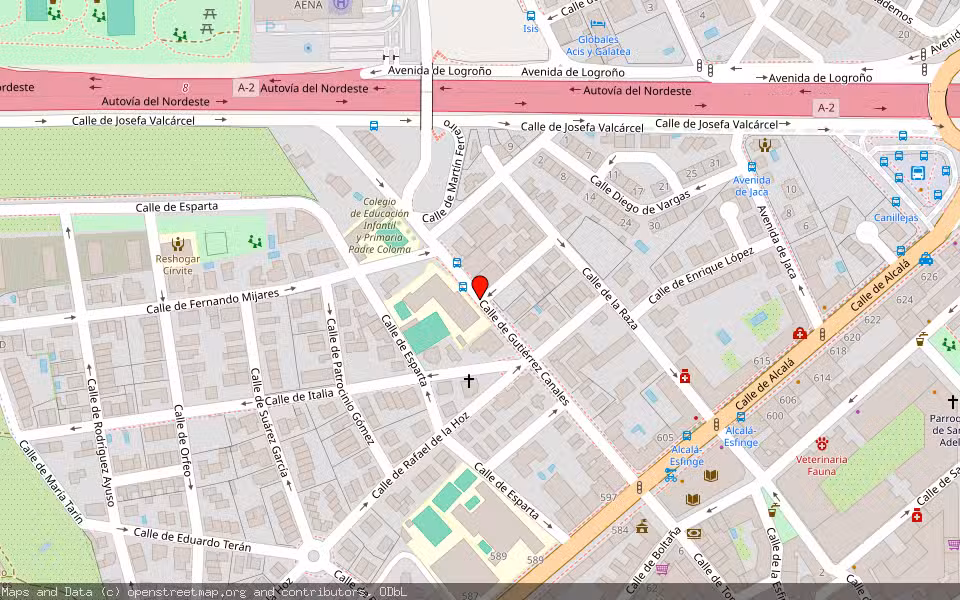 Mapa de Subasta Inmueble (Vivienda) en Madrid